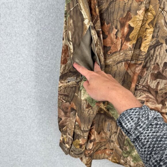 Wrangler Mens Rugged Wear VTG Button Up Shirt Size XXL Advantage Timber Camo - Picture 6 of 14